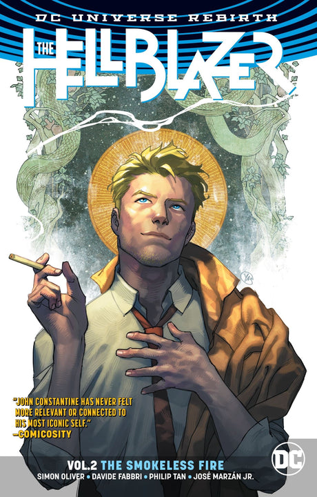 Trade paperback of The Hellblazer Vol. 2 featuring John Constantine's supernatural adventures in Paris, with art by Moriat.