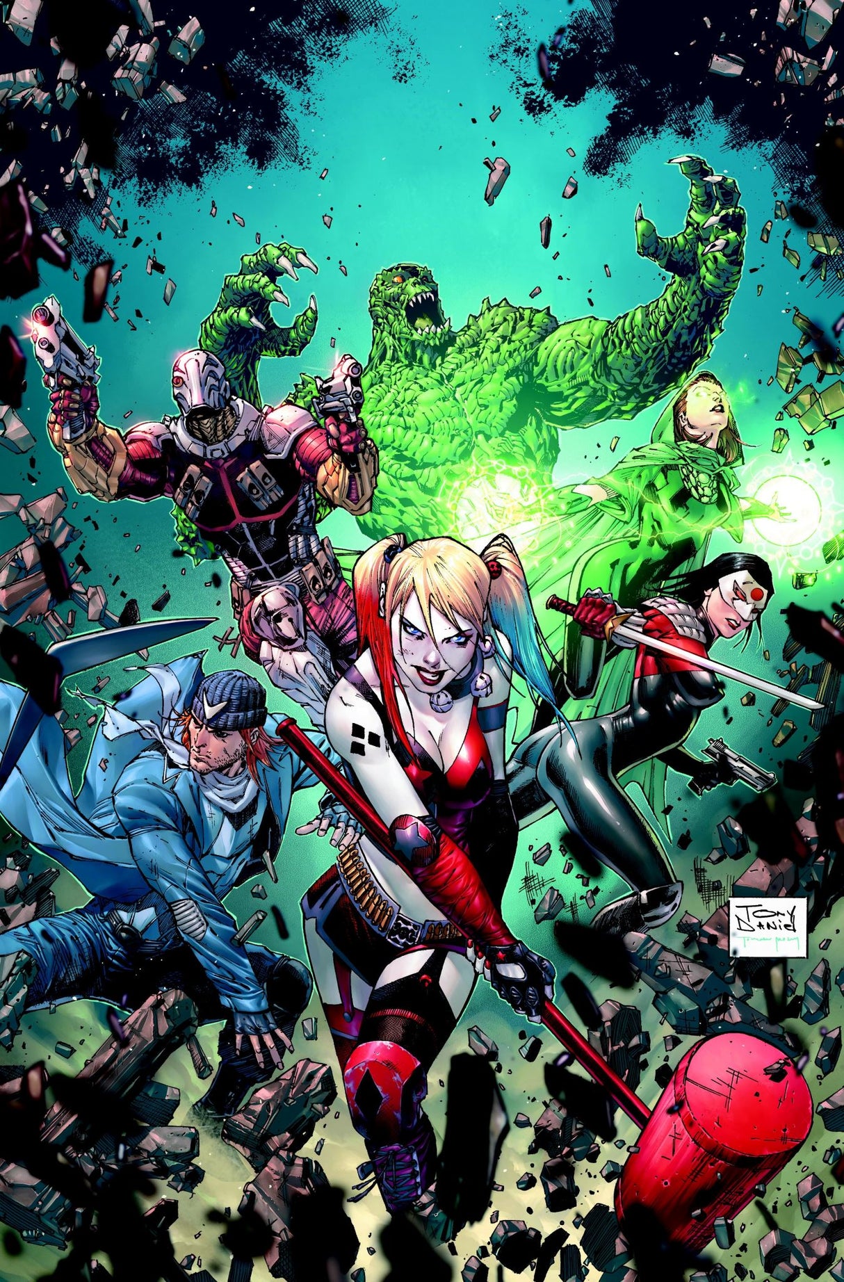 Cover of **Suicide Squad Vol. 4**, featuring Amanda Waller and art by Tony S. Daniel, showcasing action and intrigue in DC's anti-hero saga.