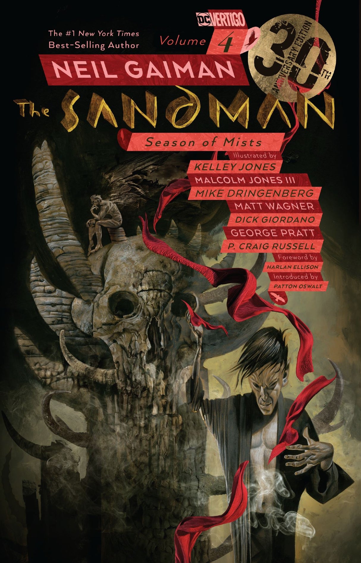 The Sandman Vol. 4: Season of Mists 30th Anniversary Edition, a trade paperback with stunning art and captivating storytelling.