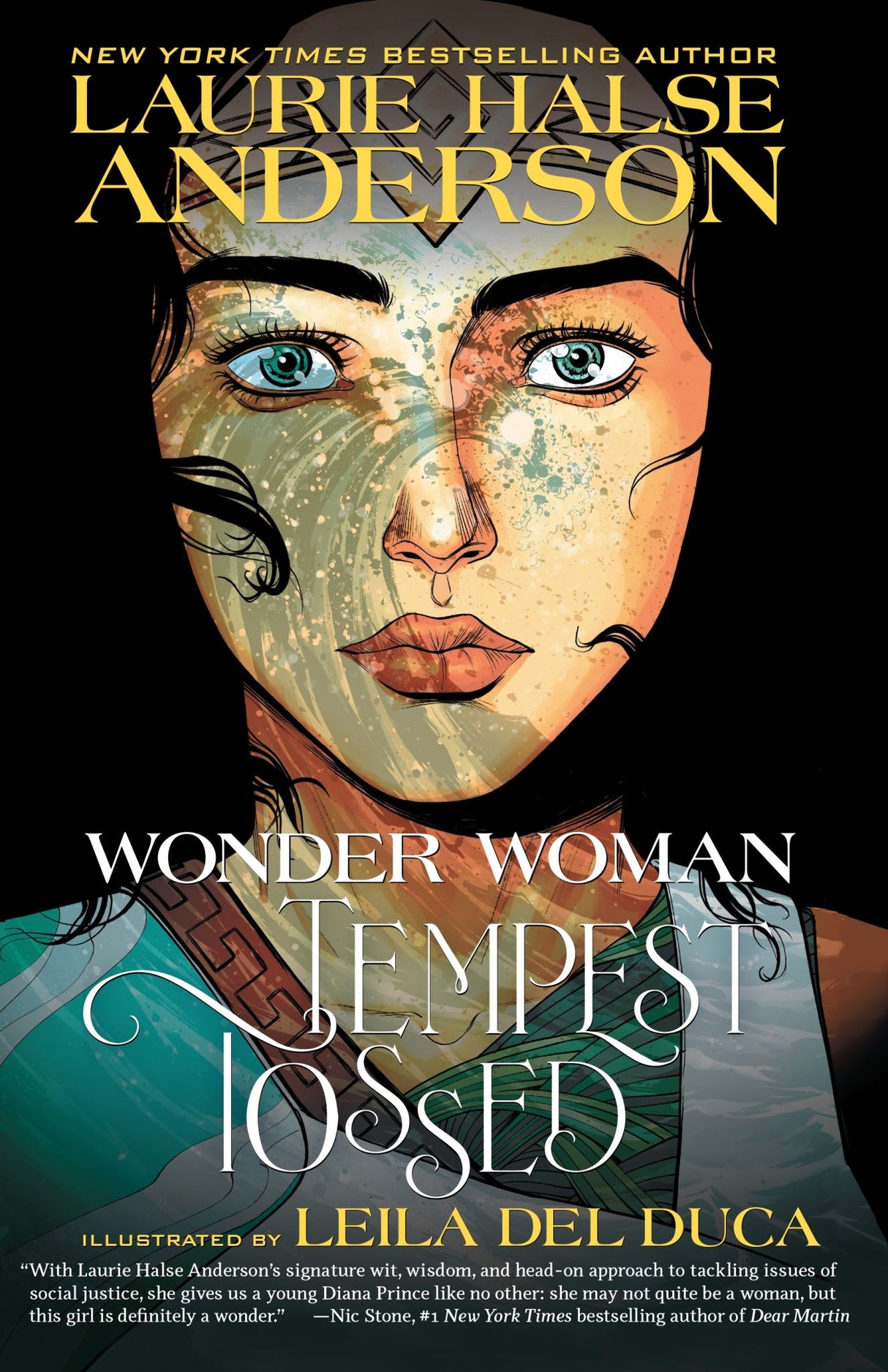 Graphic novel "Wonder Woman: Tempest Tossed," detailing Diana's journey of heroism and self-discovery at 16.