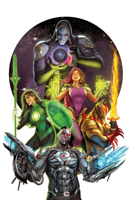 Justice League Odyssey Vol. 1 graphic novel featuring heroes facing cosmic threats, illustrated by Stjepan Sejic.