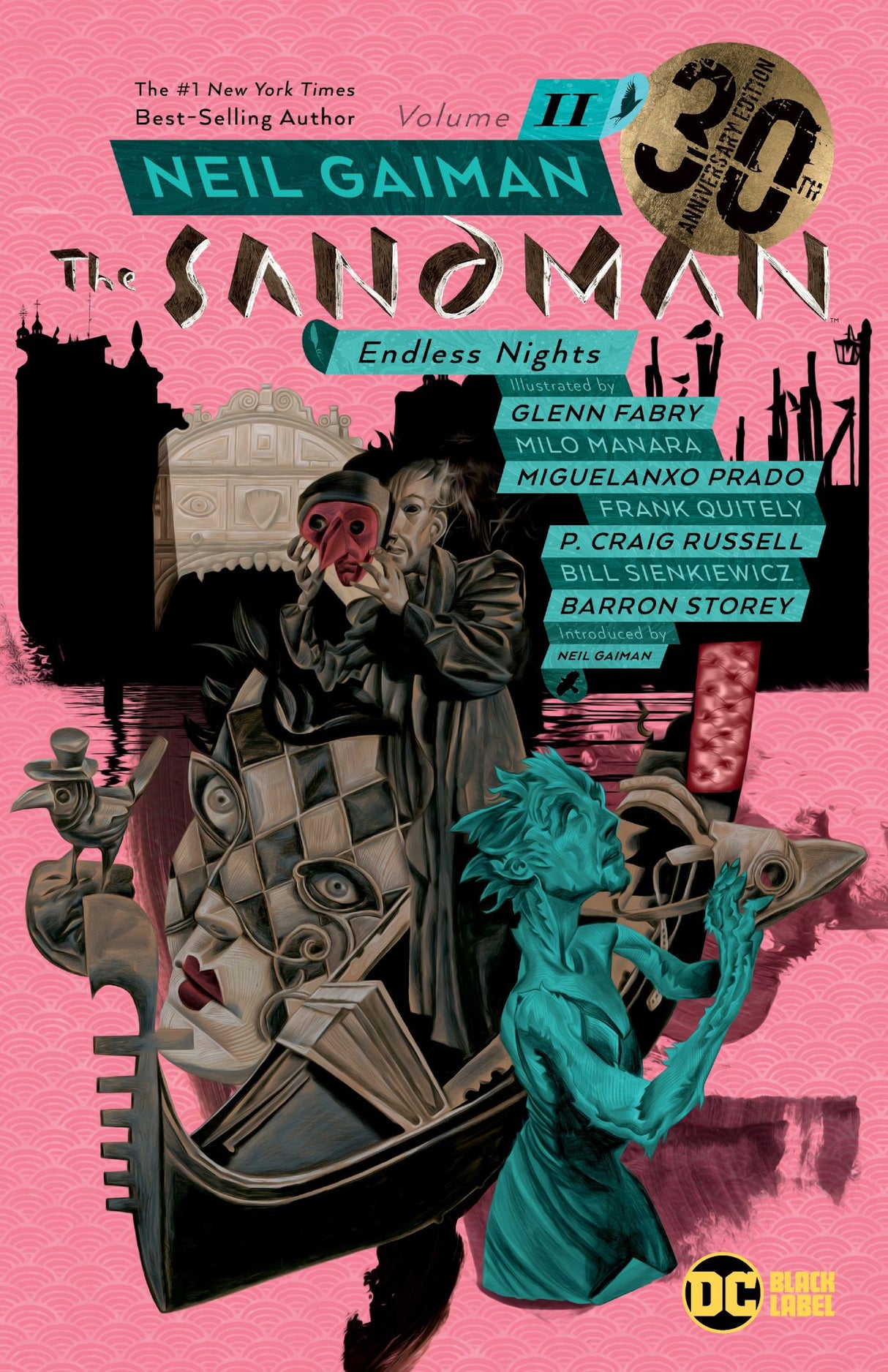 Neil Gaiman's Sandman Vol. 11: Endless Nights, a 30th Anniversary graphic novel with stunning artwork and mythical tales.