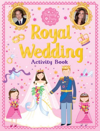 Enchanting activity book for kids featuring royal wedding-themed designs and fun creative activities.