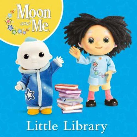 A colorful slipcase holding four chunky board books from Moon and Me, ideal for preschool bedtime reading and play.
