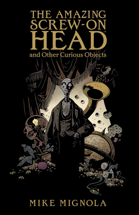 Humorous graphic novel showcasing President Lincoln and Screw-On Head's quirky adventure against Emperor Zombie.