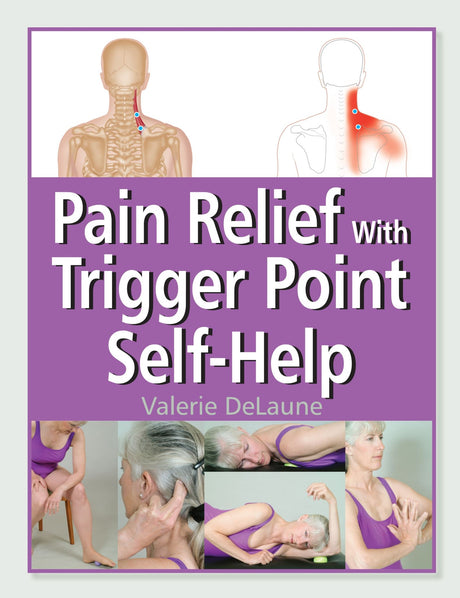 Comprehensive guide for self-treatment of trigger points and chronic pain relief, featuring illustrations and techniques.