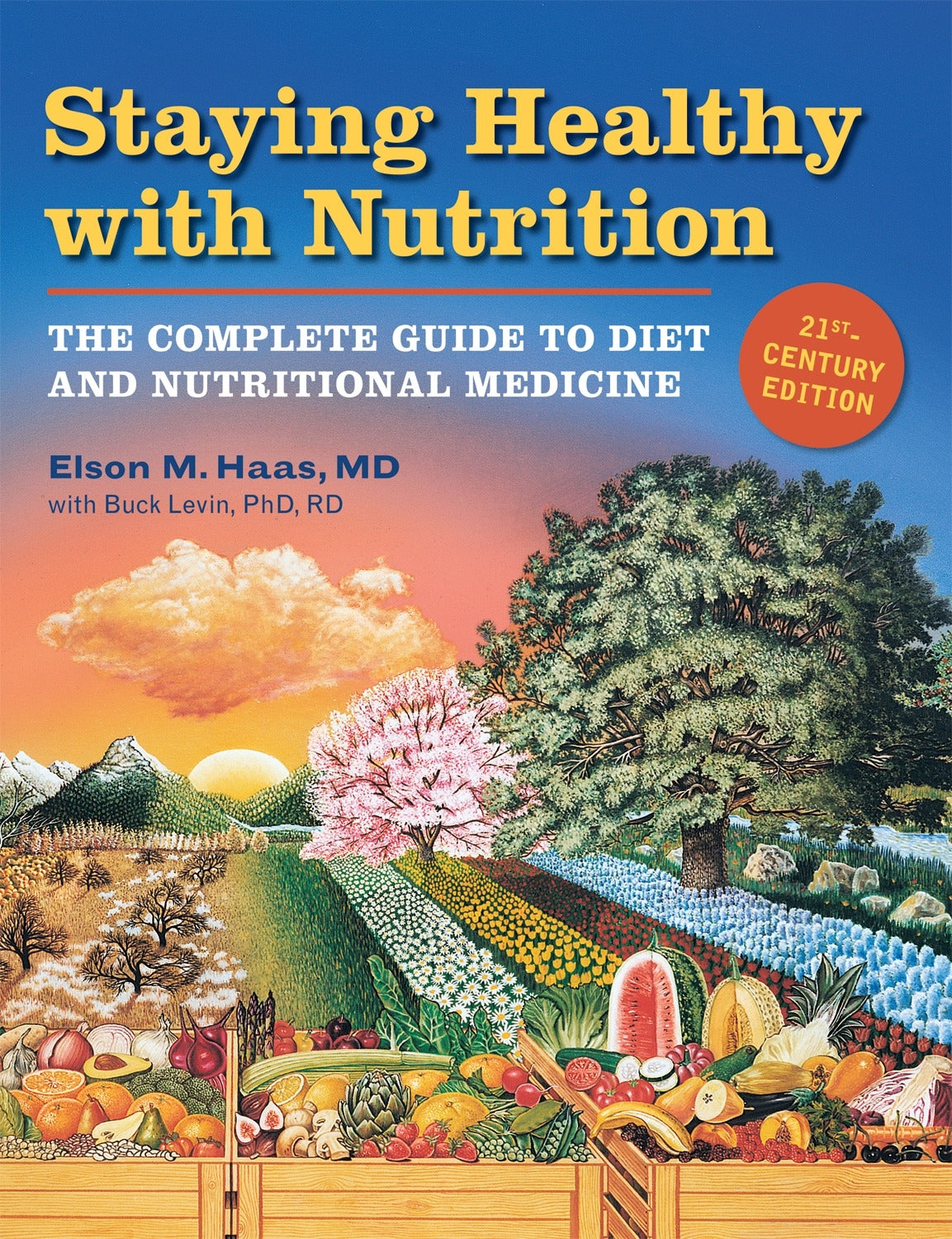 Comprehensive nutrition guide by Dr. Elson Haas and Dr. Buck Levin, focusing on optimal health and dietary practices.