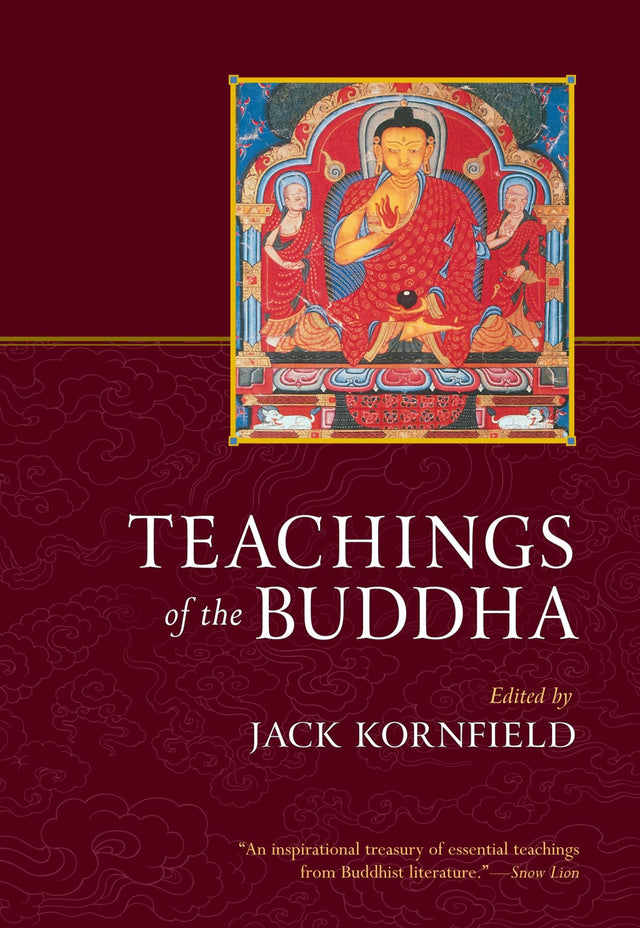 Cover of "Teachings of the Buddha" by Jack Kornfield, featuring timeless insights and meditative practices for spiritual growth.