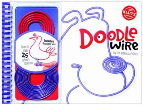 Colorful, flexible Doodle Wire kit featuring three lengths of plastic-wrapped steel wire for creative 3D doodling.