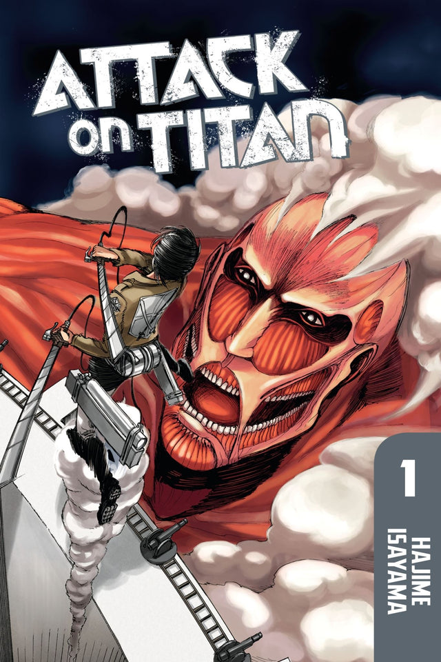 Illustrated cover of Attack On Titan 1, a gripping manga about humanity's battle against giant humanoid Titans.