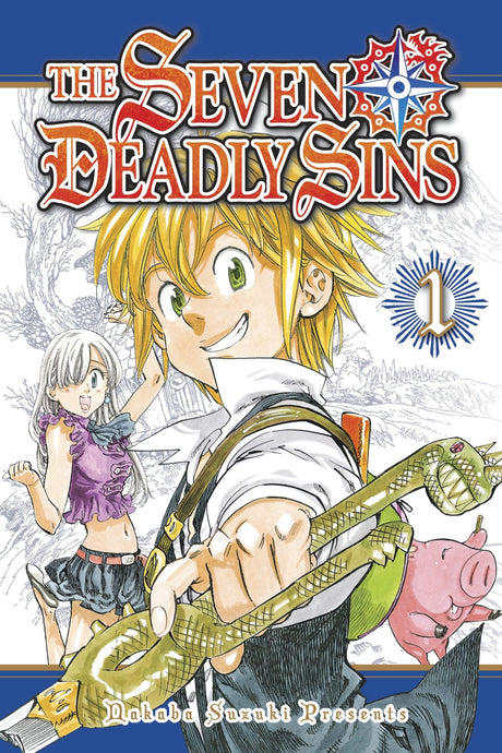 "The Seven Deadly Sins 1" trade paperback featuring Princess Elizabeth's quest to rally the legendary warriors against the Holy Knights.