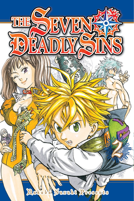 Graphic novel cover featuring Princess Elizabeth, Meliodas, and Diane on a dark fantasy adventure in Britannia.