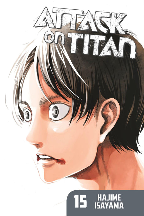 "Attack on Titan 15: A gripping manga about humanity's struggle against colossal Titans in a post-apocalyptic world."