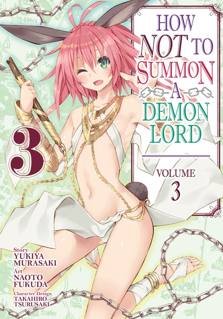 Cover of 'How NOT to Summon a Demon Lord (Manga) Vol. 3' featuring Diablo, Rem, and Shera facing a menacing army of Fallen.