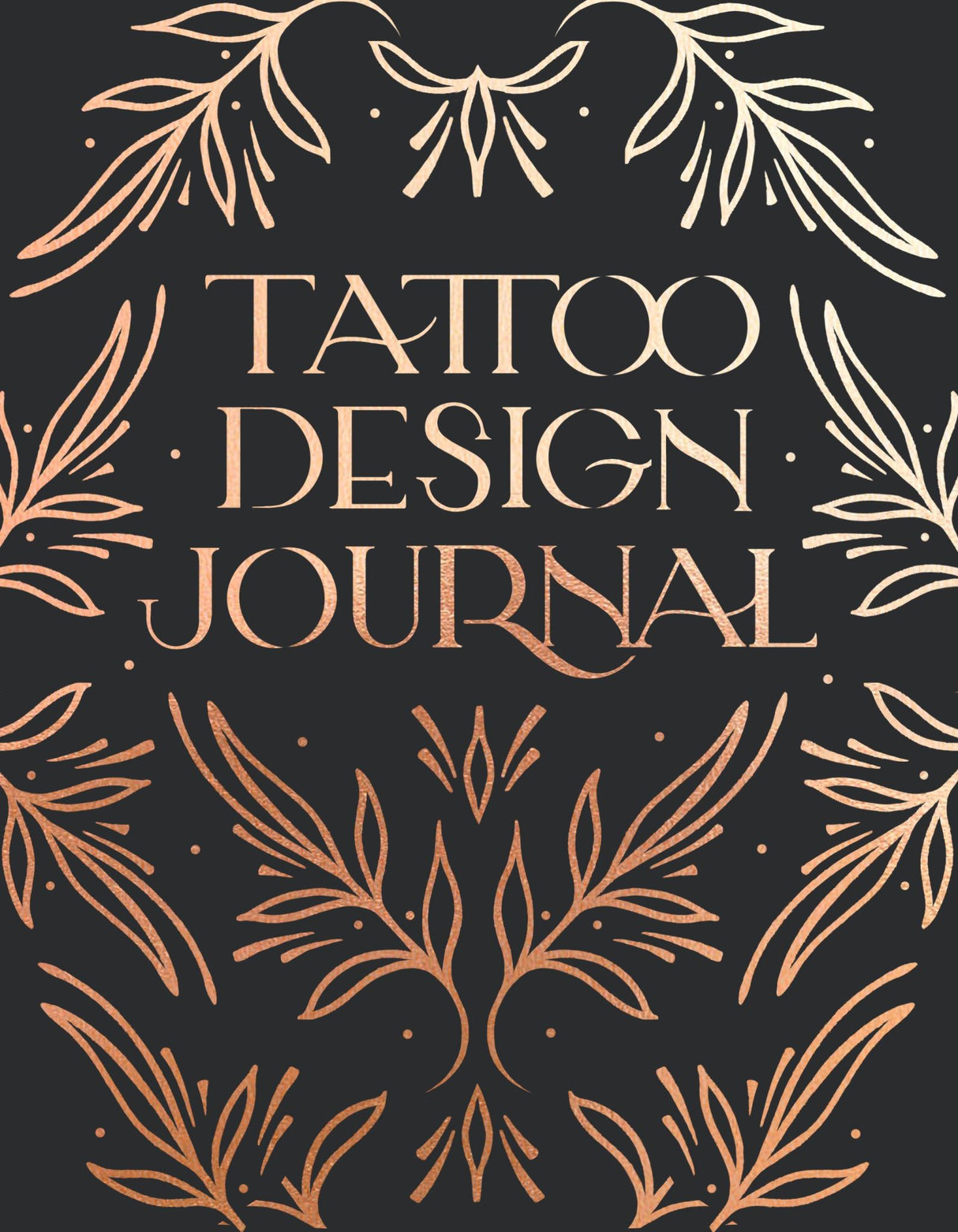 Tattoo Design Journal, a 144-page sketchbook for tattoo ideas and reflections, designed by a renowned tattoo artist.