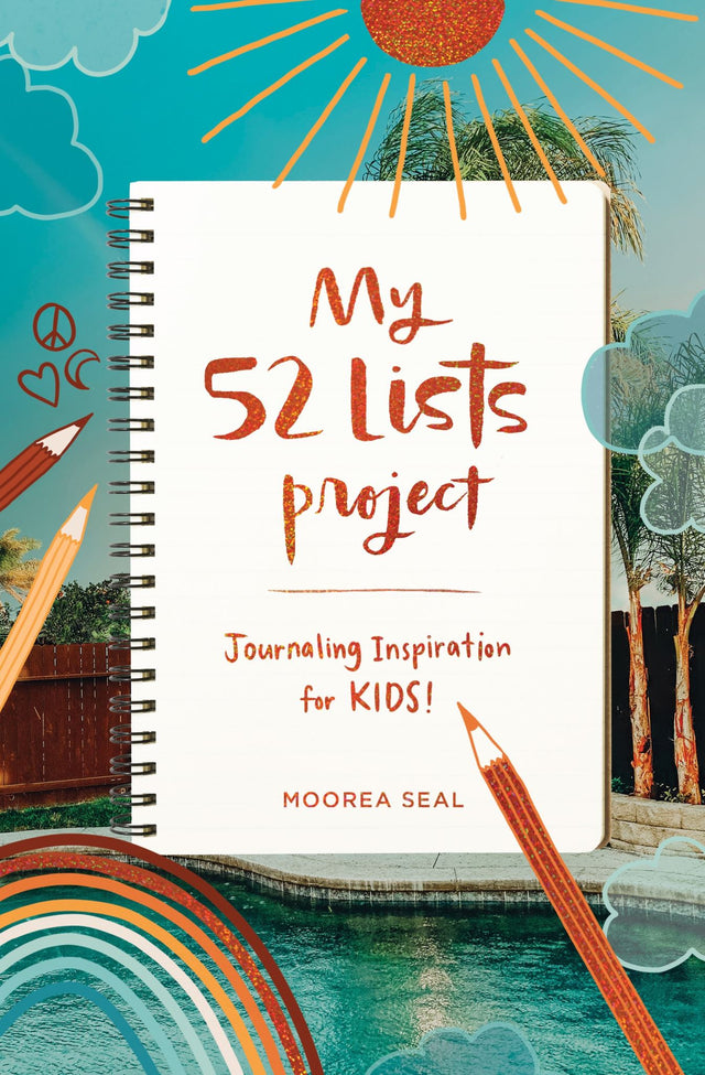 Vibrant hardcover journal for kids with 52 prompts, empowering self-expression and creativity through list-making.