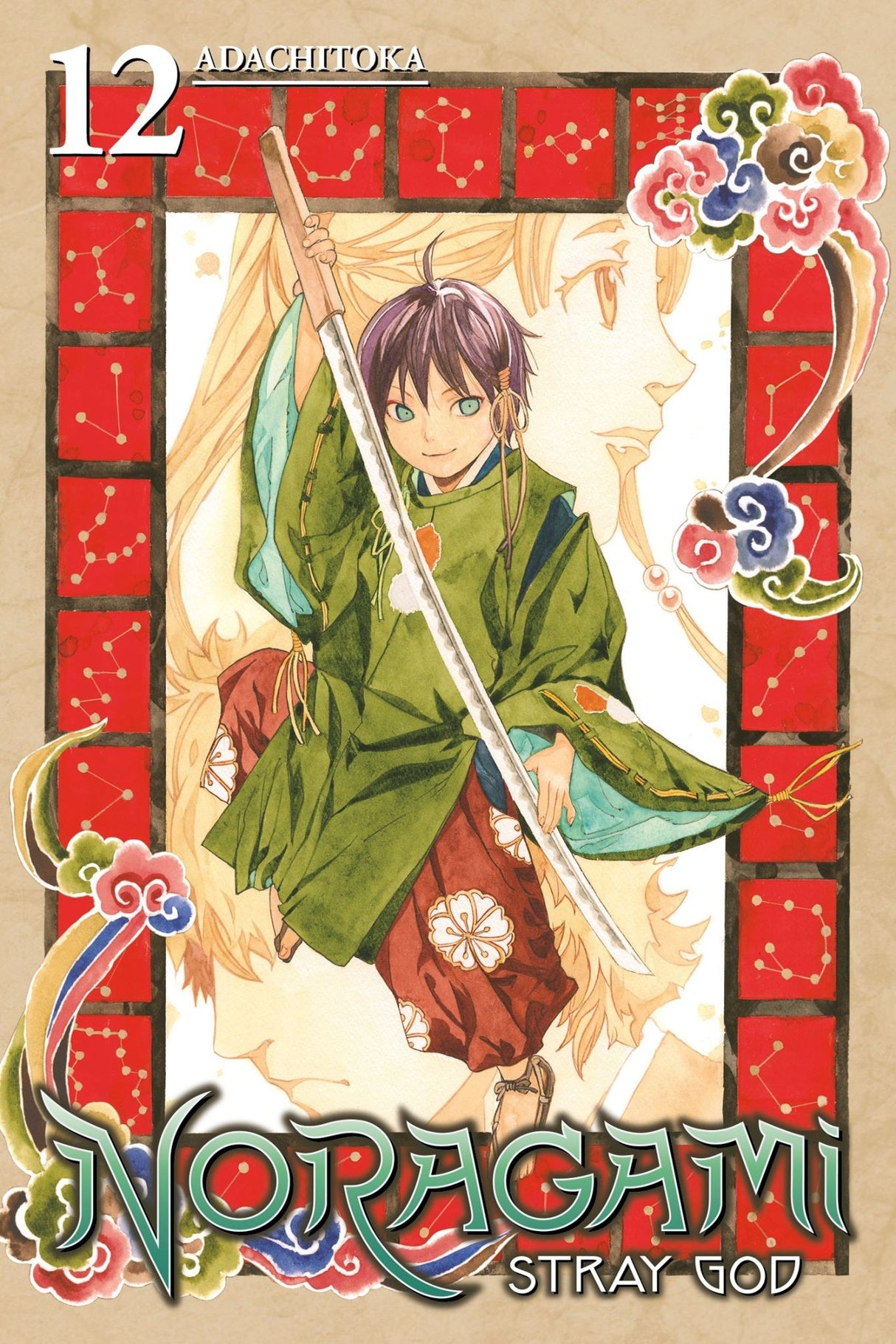 Cover of Noragami Stray God Volume 12 featuring Yato, the homeless god on his quest for identity and recognition.