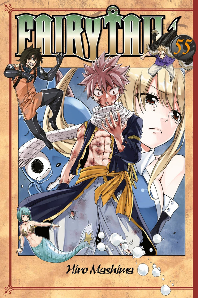 Fairy Tail 55 trade paperback featuring Lucy and Natsu's magical adventures in the vibrant world of Earthland.