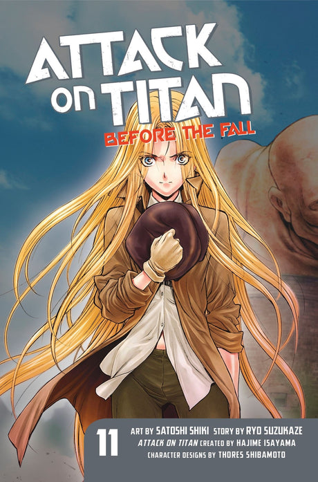 "Attack On Titan: Before The Fall 11 trade paperback cover showcasing dark fantasy and gripping character backstories."