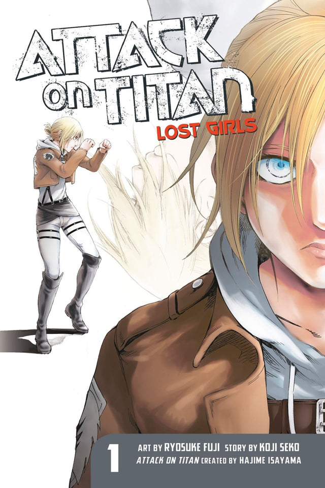 Attack on Titan Lost Girls The Manga 1 cover featuring immersive artwork and characters facing Titans in a gripping prequel.