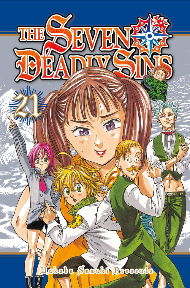 Cover of The Seven Deadly Sins 21 showcasing epic battles and friendships during the Fighting Festival with vibrant artwork.