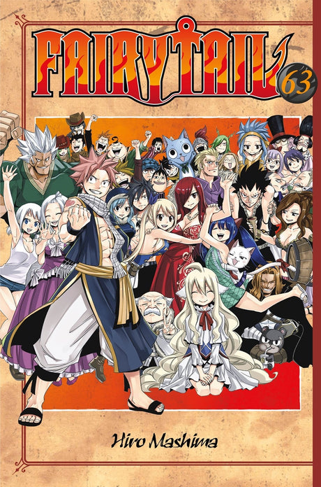 Fairy Tail 63 trade paperback showcasing magical adventures, stunning artwork, and intense battles in the beloved series.