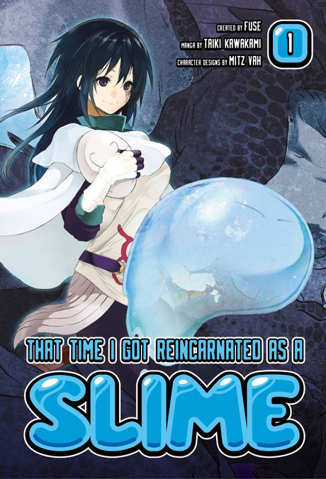 Light novel cover of "That Time I Got Reincarnated As A Slime 1," featuring fantasy elements and a unique slime protagonist.