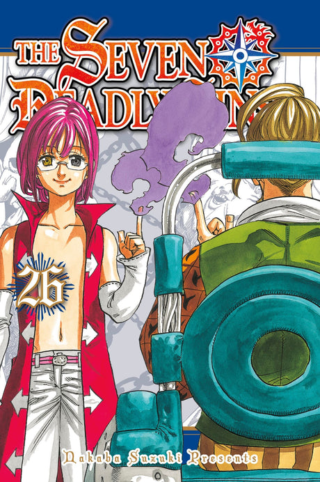 Cover of The Seven Deadly Sins Volume 26, featuring intense artwork depicting Princess Elizabeth and Meliodas.