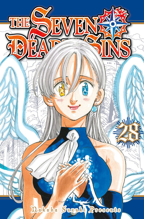 "The Seven Deadly Sins 28 manga showcases Princess Elizabeth's quest to find legendary warriors and reclaim her kingdom."