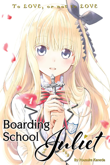 Graphic novel 'Boarding School Juliet 1' featuring star-crossed lovers amid dorm rivalries on Dahlia Island.