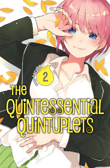 Manga volume 'The Quintessential Quintuplets 2', featuring Futaro tutoring the struggling Nakano sisters, filled with humor and heart.