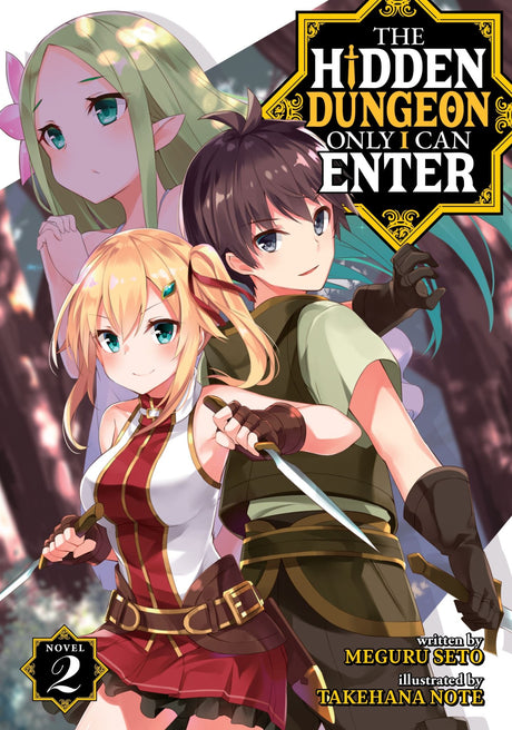 Cover of "The Hidden Dungeon Only I Can Enter Vol. 2," featuring Noir and Dryade in a mystical forest setting.