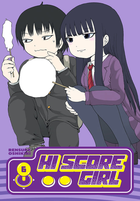 Cover of 'Hi Score Girl 06', a nostalgic manga capturing 90s arcade gaming and young romance with stunning artwork.