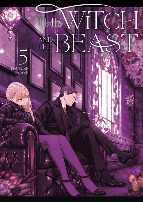 Manga cover of 'The Witch and the Beast 5', featuring powerful female characters in a steampunk urban fantasy setting.