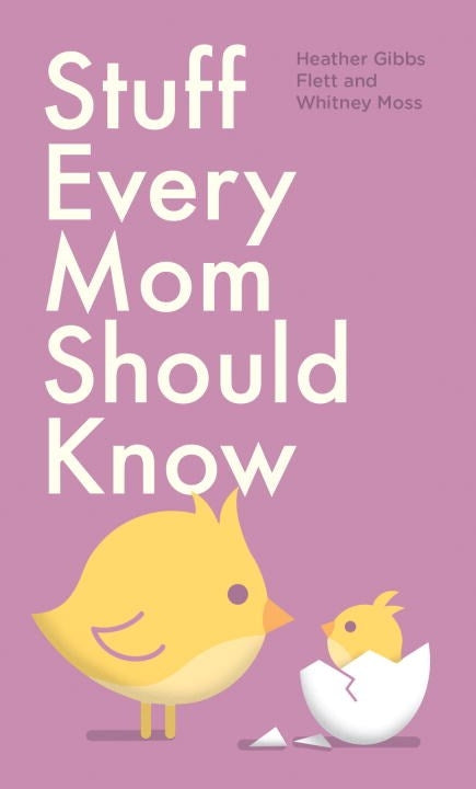 Essential handbook for moms, featuring quick tips on meals, baby-proofing, and parenting advice in a compact 144-page guide.