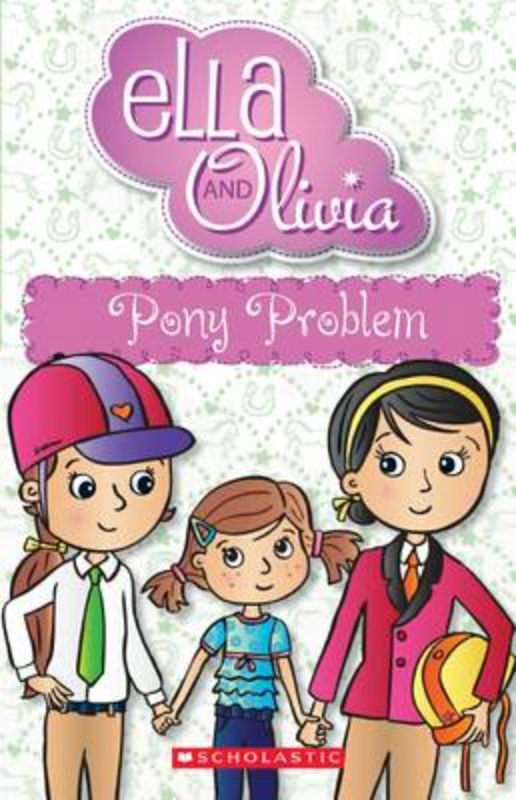 Cover of "Pony Problem," a chapter book featuring Ella's unexpected adventure in a pony competition.