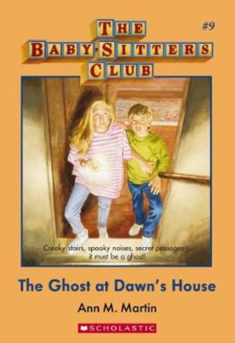 Cover of 'The Ghost at Dawn's House,' a Baby-Sitters Club novel featuring Dawn facing mysterious and spooky challenges.