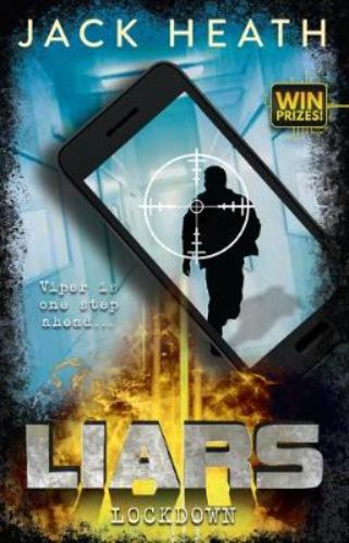 Cover of 'Lockdown', a thrilling YA novel about students trapped in a hospital during a mercenary invasion.