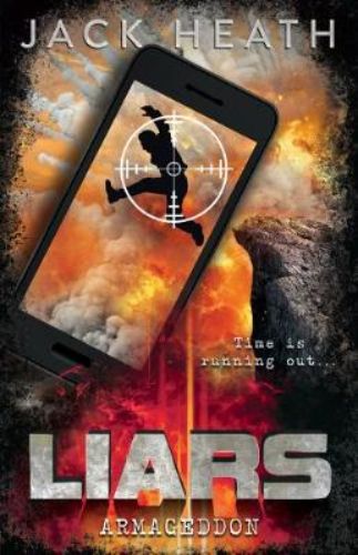 Cover of "Armageddon" novel featuring a gripping scene of suspense and intrigue, with themes of memory loss and danger.