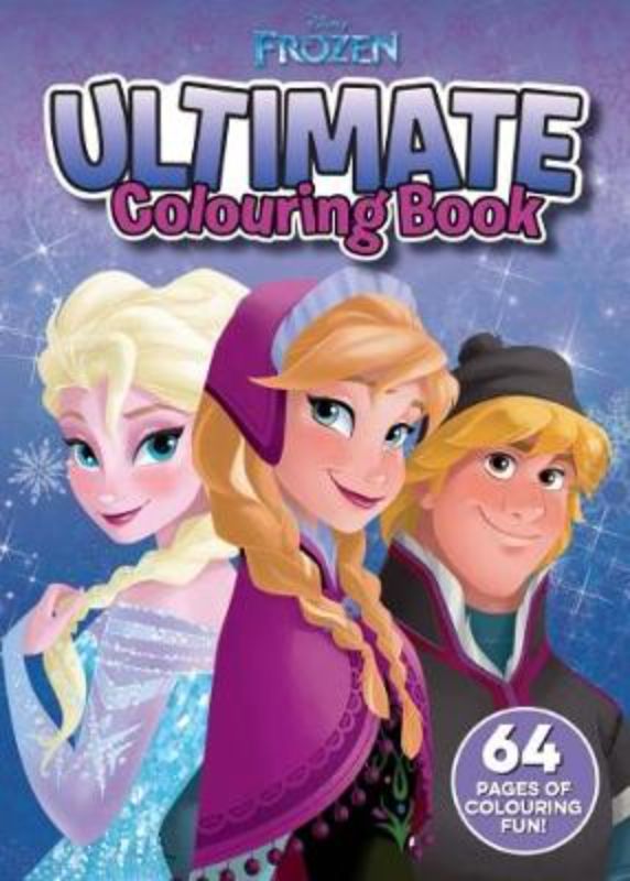 Colouring book featuring characters from Disney's Frozen, with 64 pages for creative fun and artistic expression.