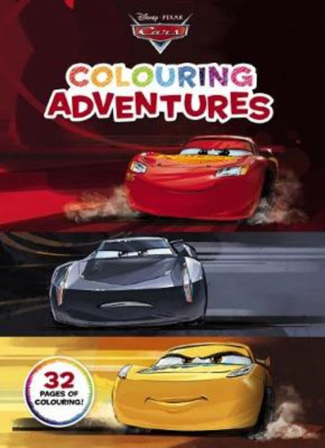 Vibrant Disney-Pixar colouring book featuring beloved characters, encouraging creativity and fine motor skills for ages 3+.