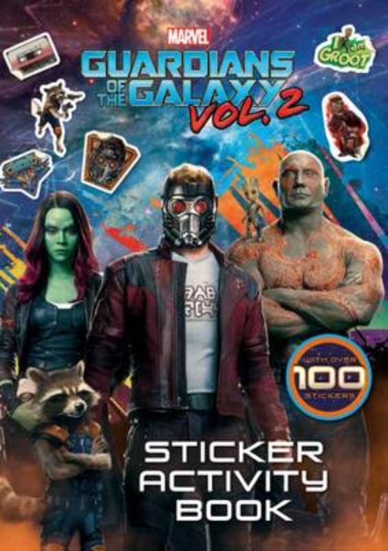 Activity book featuring Marvel's Guardians of the Galaxy with 100 vibrant stickers for creativity and fun.