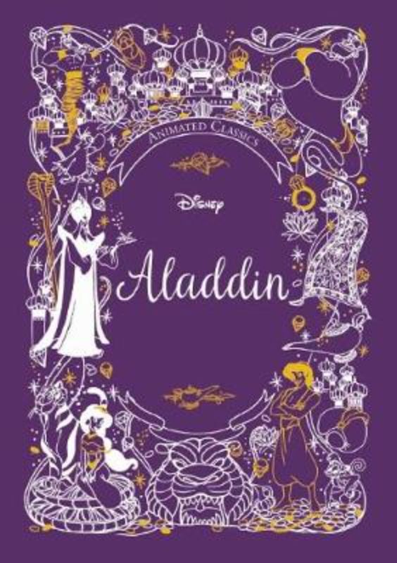 Hardback picture book of Disney's *Aladdin*, featuring 64 pages of illustrations and original concept art.