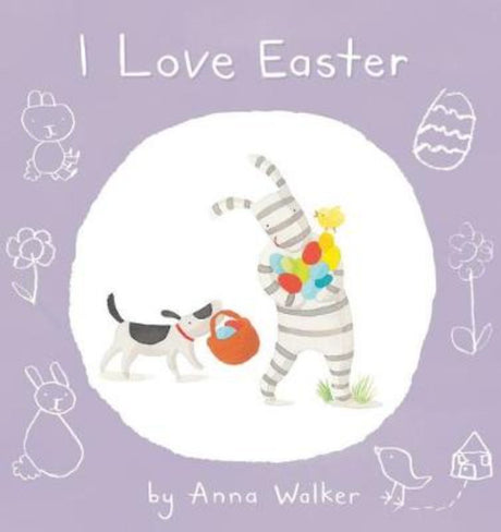 Hardback picture book "I Love Easter" featuring Ollie the zebra and friends celebrating an Easter fair with fun activities.