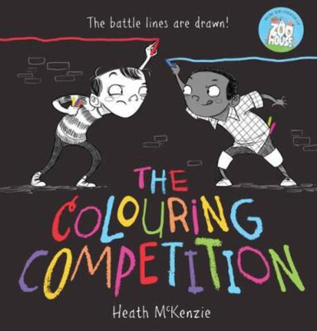Hardback picture book featuring Oscar and Henry in a colorful competition that sparks creativity and imagination.