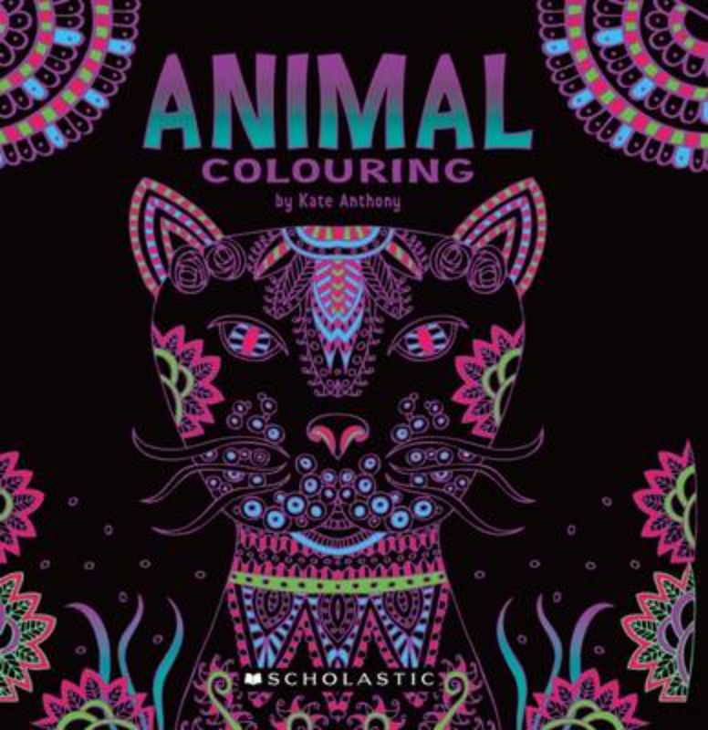 Coloring book featuring 45 intricate animal illustrations for creative expression and relaxation for all ages.