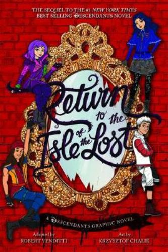 Graphic novel "Return to the Isle of the Lost," featuring vibrant illustrations of Mal's thrilling quest for the Dragon's Eye.