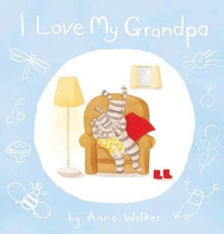 Heartwarming children's book featuring Ollie the zebra and Grandpa sharing joyful moments in an enchanting garden.