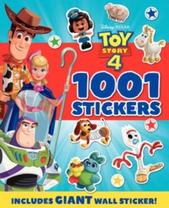 Toy Story 4: 1001 Stickers Book with over 1000 vibrant, reusable stickers for creative play and imagination.