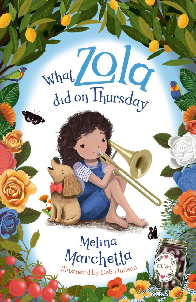 Cover of "What Zola Did on Thursday," a children's book celebrating community, creativity, and family adventures.